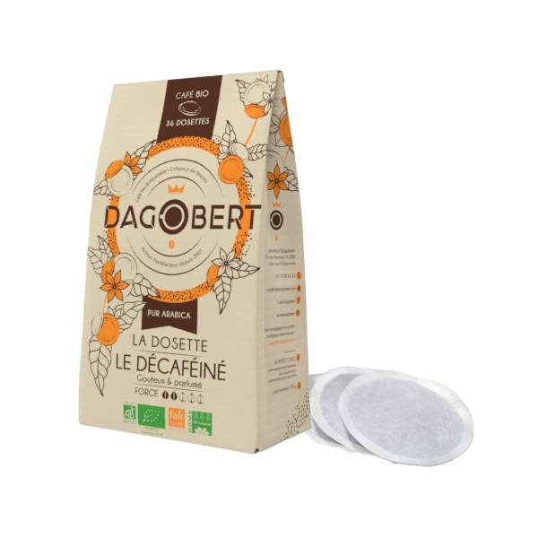 Dosettes décaféiné 100% arabica, bio et équitable - dosette