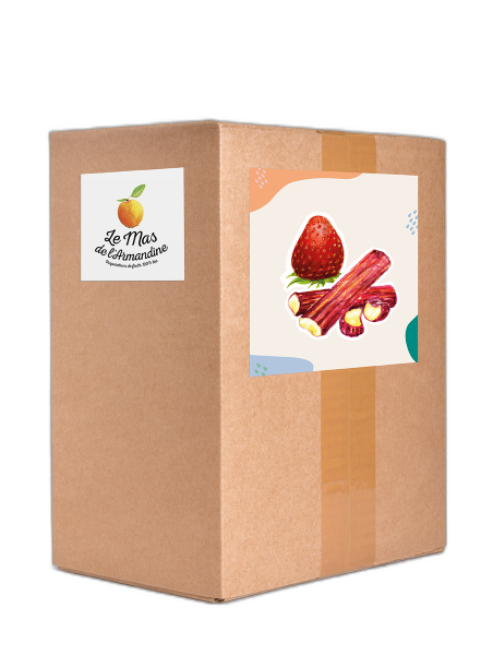 Confiture fraise rhubarbe bio Vrac - 1 kg