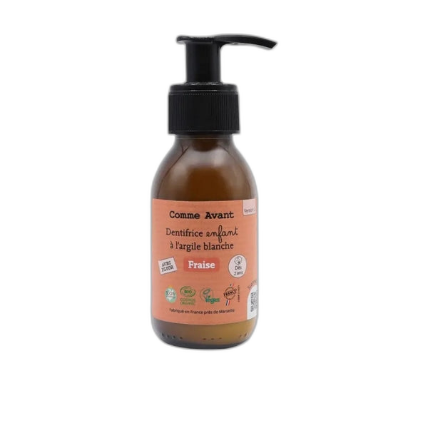 Dentifrice enfant à l'argile blanche - fraise - 90 ml