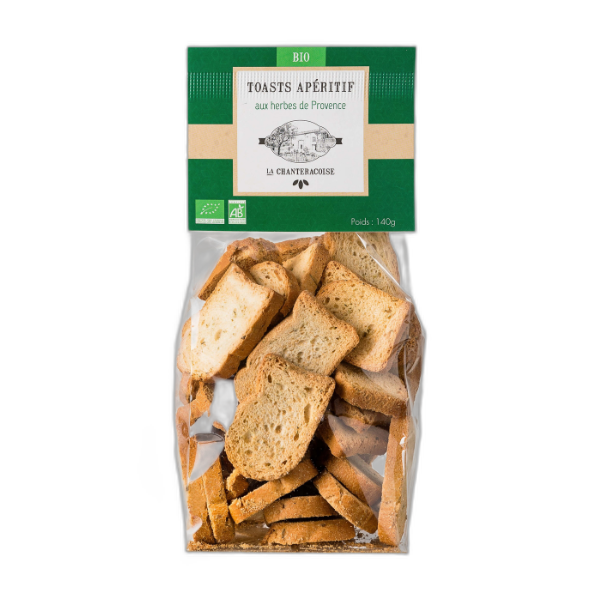Toasts bio aux herbes de provence - 140 g