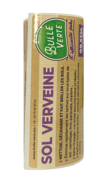Nettoyant sols concentré verveine vrac (étiquettes)  x 50