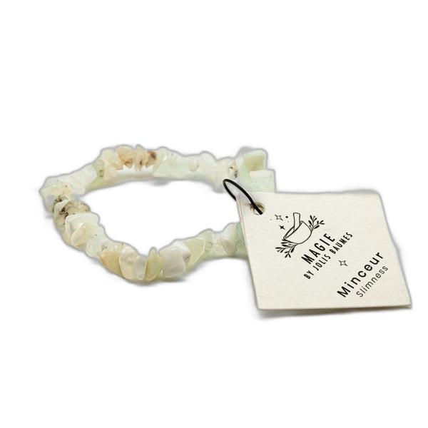 Bracelet minceur opale blanche