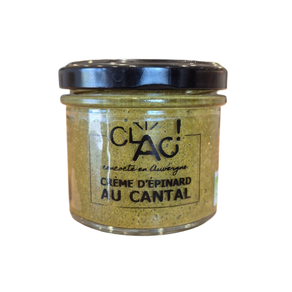 Crème d'épinard au cantal bio - 100 g