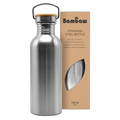 Bouteille non-isotherme en acier inoxydable (couleur Acier Naturel) - 750 mL