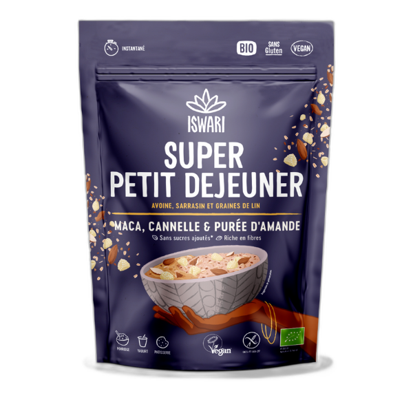 Super Petit Déjeuner Maca, Cannelle et Purée d'Amandes bio - 360g