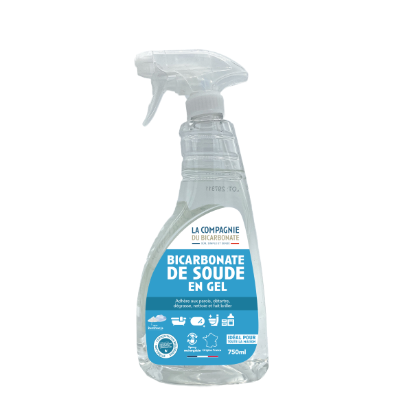 Gel végétal naturel au bicarbonate de soude (spray) (origine France) - 750 mL