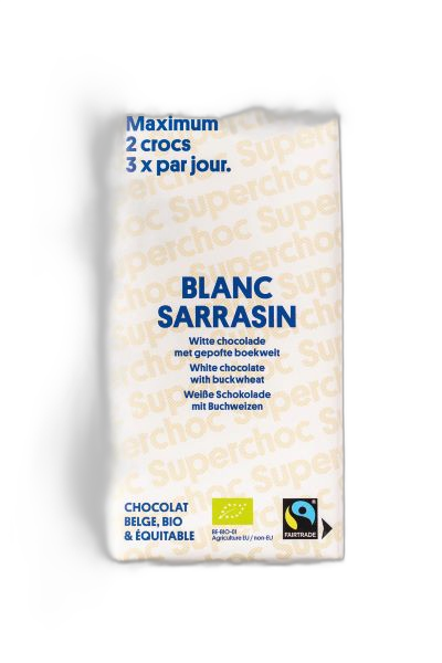 Tablette chocolat blanc au sarrasin bio équitable - 70 g