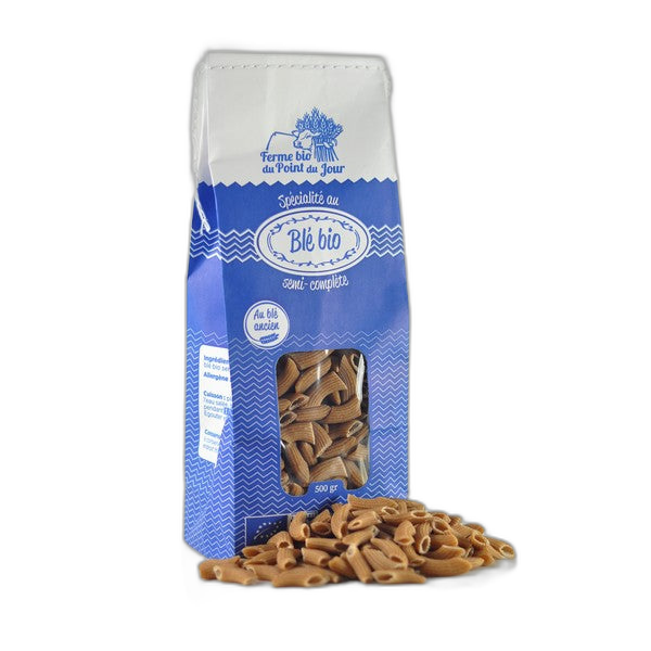 Penne blé ancien semi complet bio - 500 g