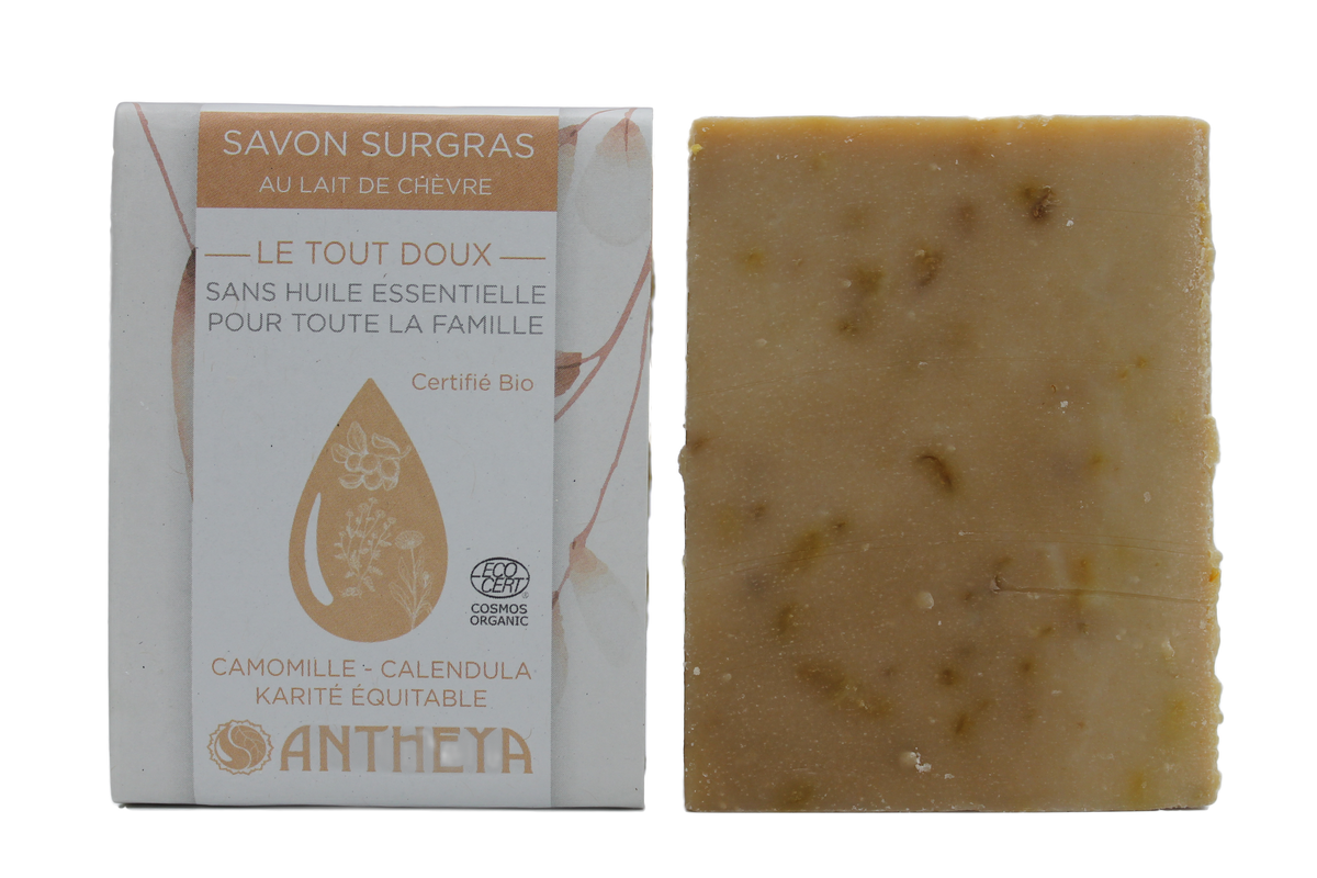 Savon lait de chèvre sans he - tout doux pour toute la famille (bande papier) - 100 g