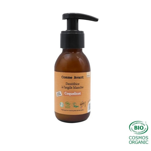 Dentifrice à l'argile blanche - coquelicot - 90 ml