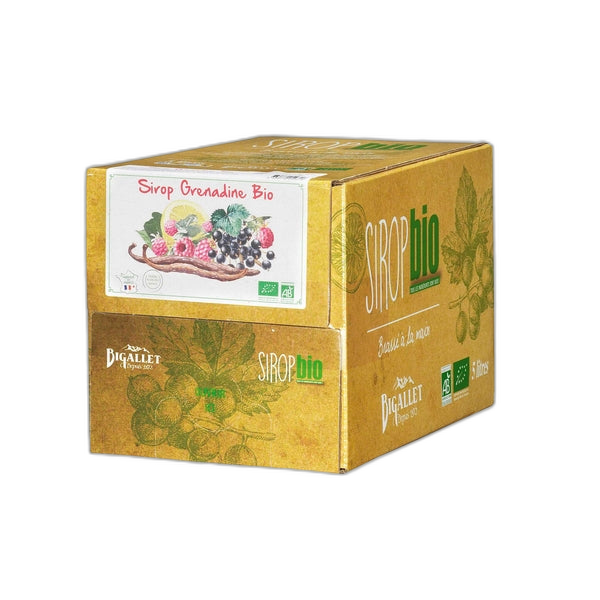 Sirop grenadine bio Vrac - Bib 5L