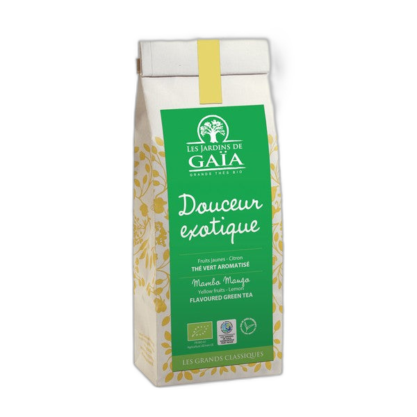Thé vert bio douceur exotique (mangue citron passion) - 100 g