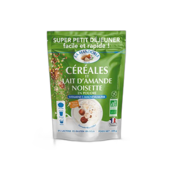 Préparation instantanée petit déjeuner noisette bio  - 225 g