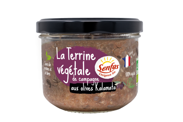 Terrine végétale de campagne olives kalamata bio - 200 g
