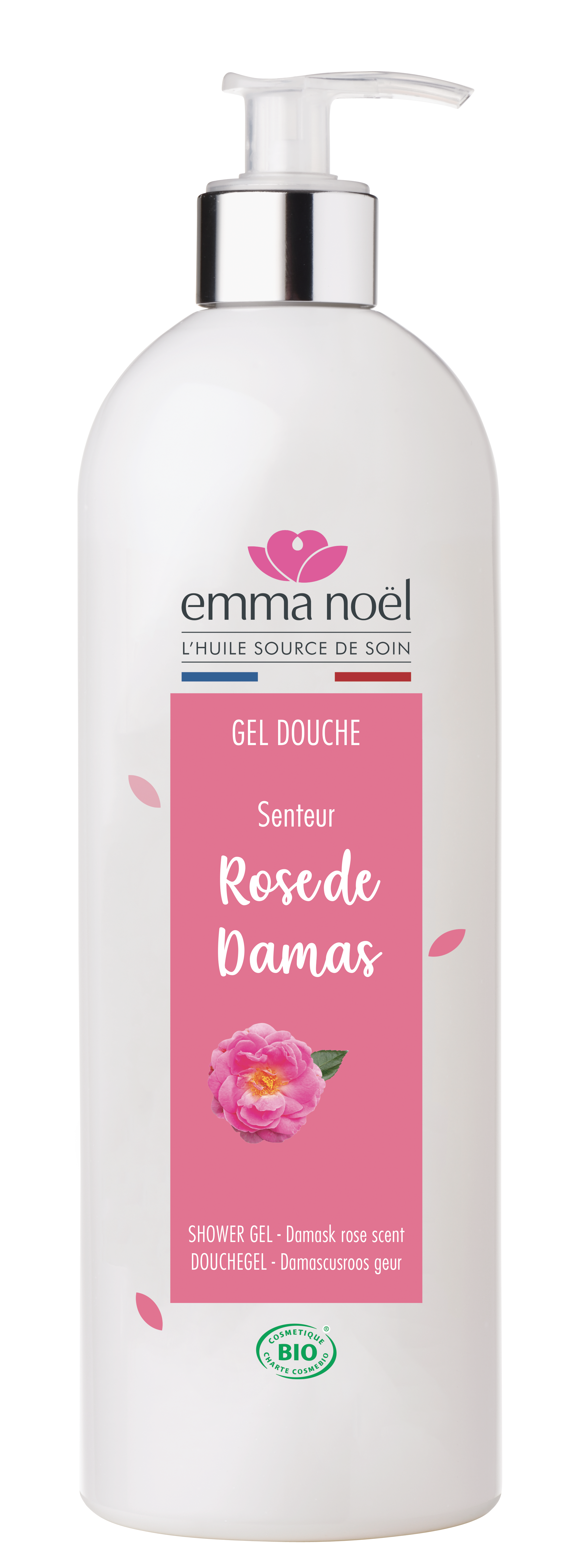 Gel douche rose de damas bio - 1 L