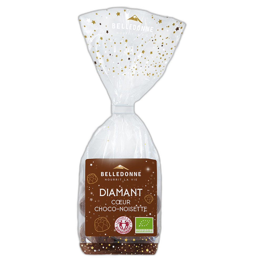 Diamants coeur choco noisette bio - 120 g