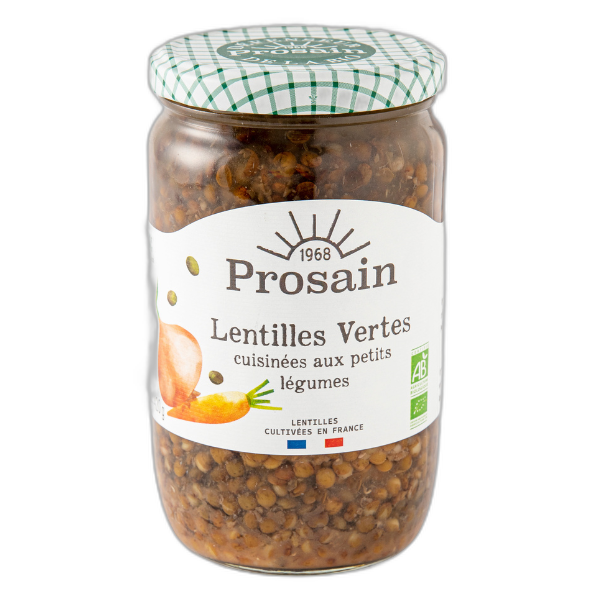 Lentilles vertes bio cuisinées aux petits légumes - 660 g