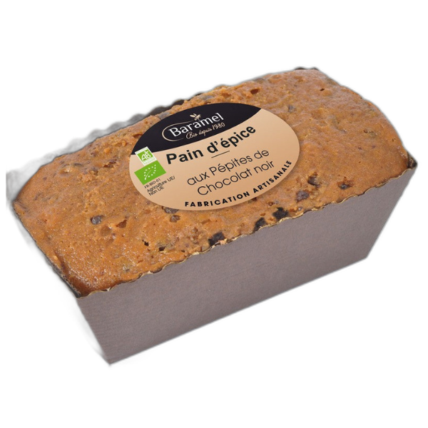 Pain d'épice pépites de chocolat noir 60% equitable bio - 300 g