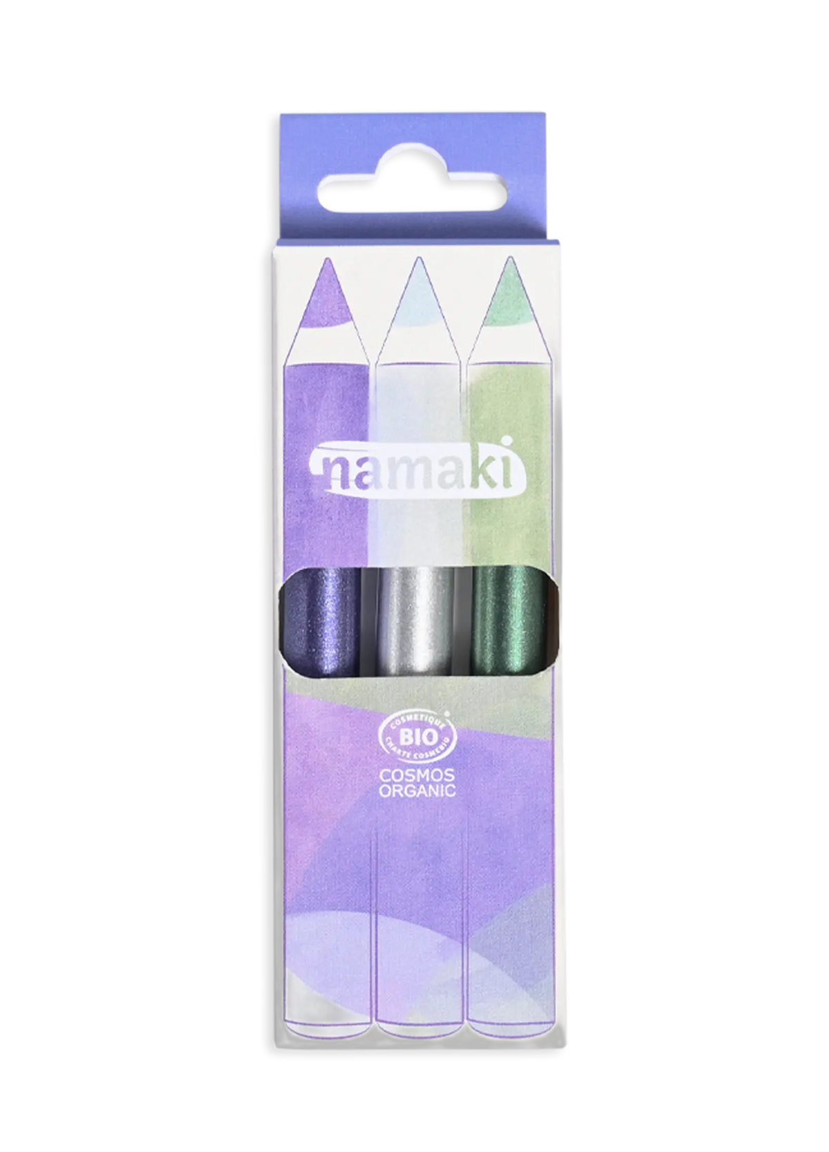 Kit 3 crayons de maquillage pailletés (clair de lune)