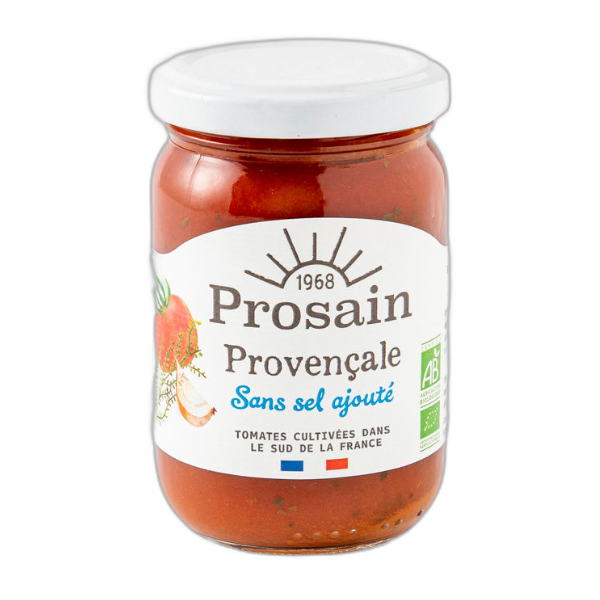 Sauce tomate provencale bio et sans sel ajouté - 200 g