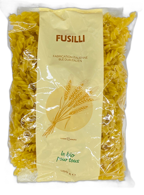 Fusilli blancs origine italie - 500 g
