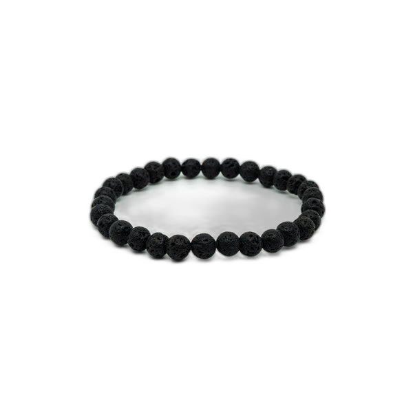 Bracelet equilibre masculin pierre de lave