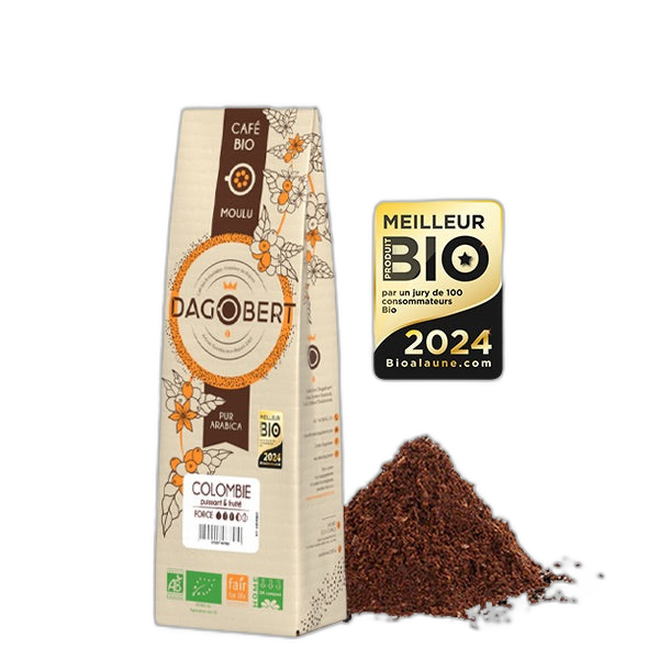 Colombie 100% arabica, bio et équitable - moulu/filtre - 500 g