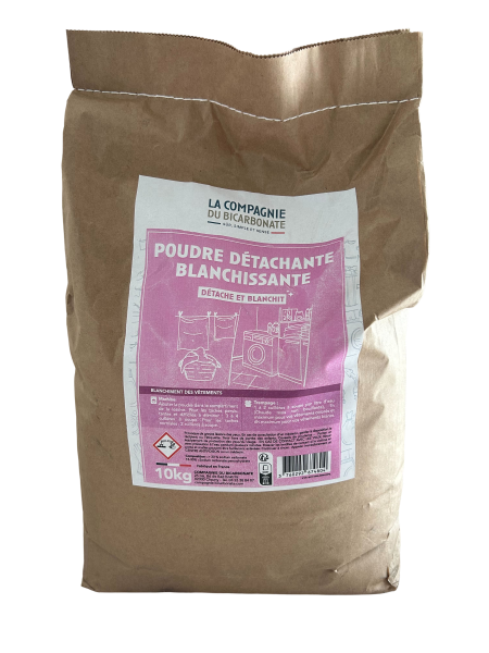Poudre de lessive blanchissante détachante Vrac (origine France) - 10 kg