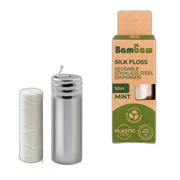 Fil dentaire en soie (distributeur + recharge )