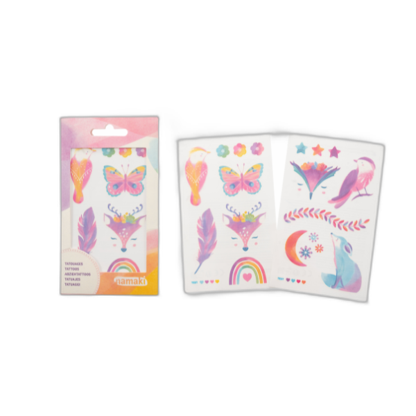 Tatouage éphémère enfant tattooki féérie planches