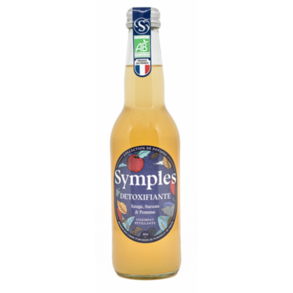 Infusion pétillante détoxifiante bio - 33 cl x 12
