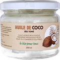 Huile de coco vierge (origine Sao Tomé et Principe) - 250 mL