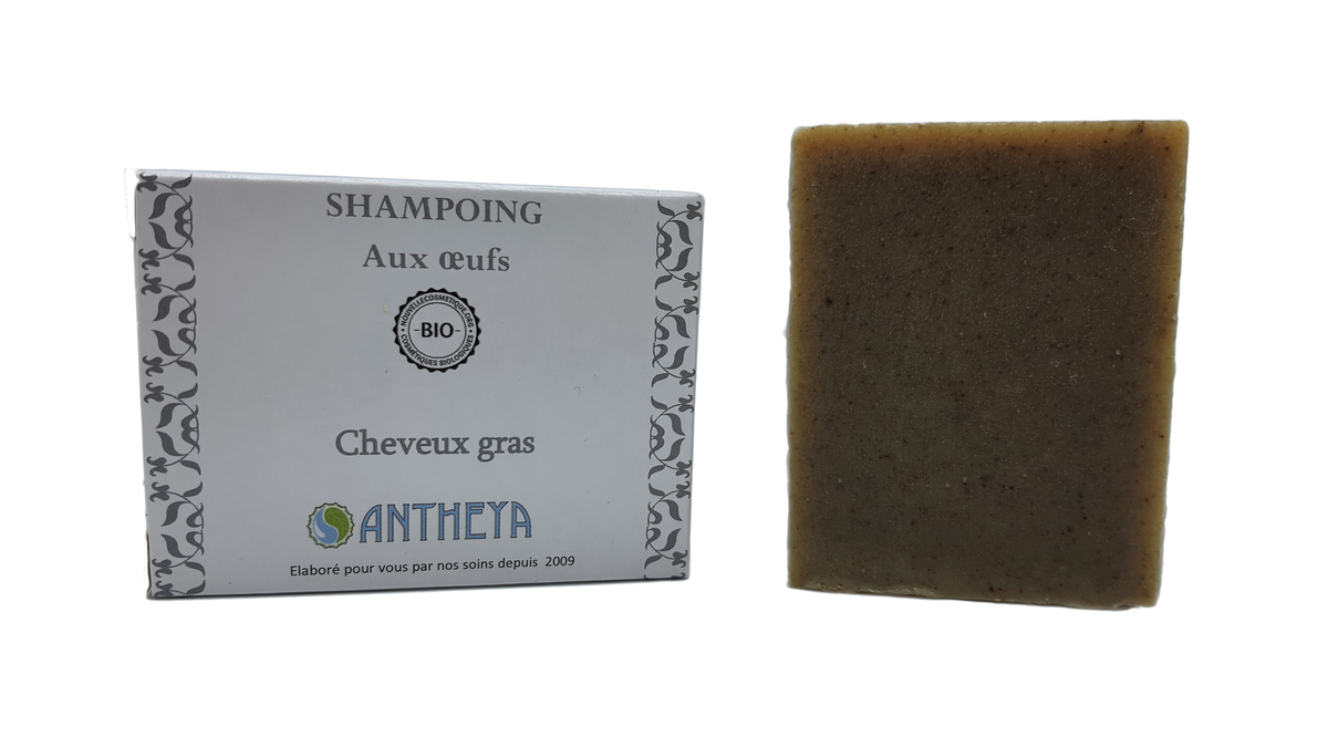 Shampoing solide lait de chèvre/citron/aloe vera - cheveux gras (boîte) - 100 g