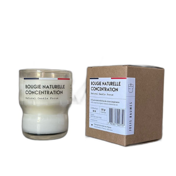 Bougie naturelle concentration - 110 g