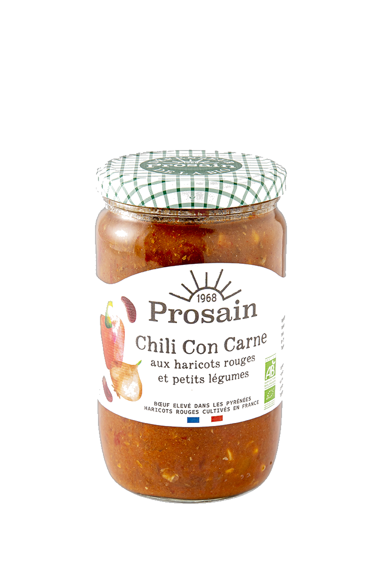 Chili con carne au boeuf et petits légumes bio - 680 g