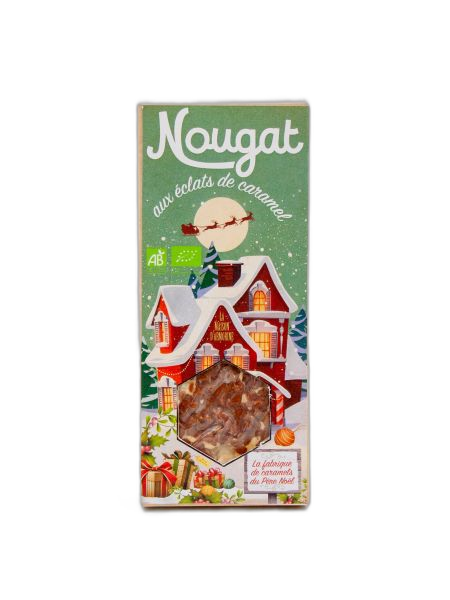 Nougat de Noël aux éclats de caramel bio - 80 g