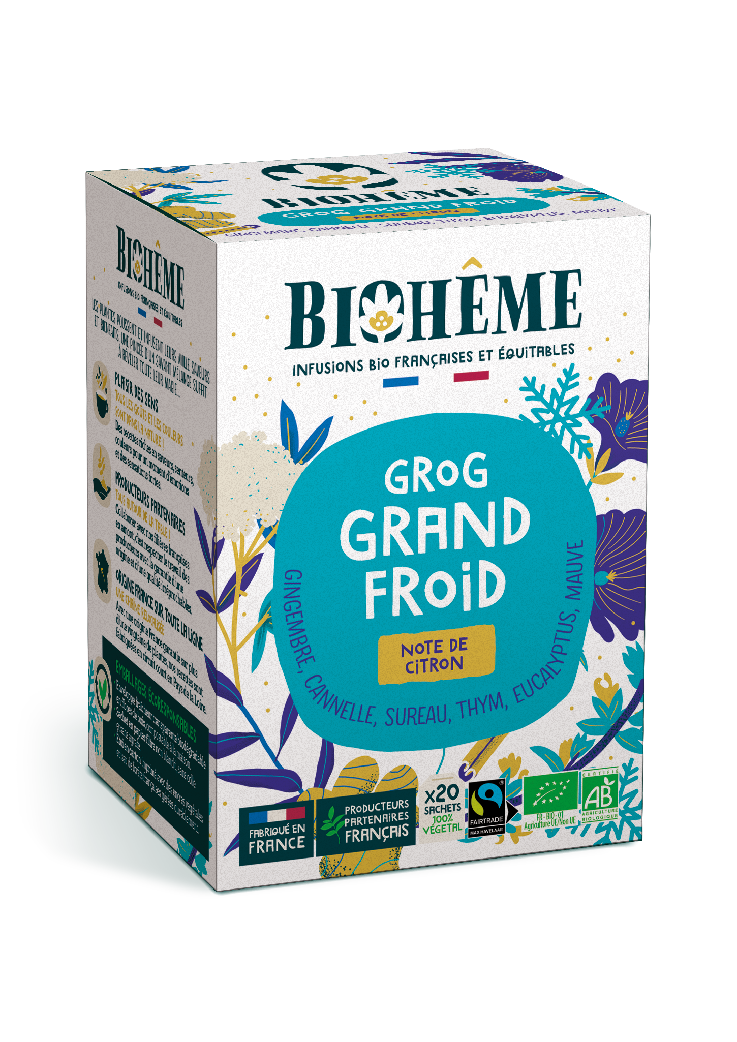 Infusion Grog Grand Froid bio - 20 infusettes