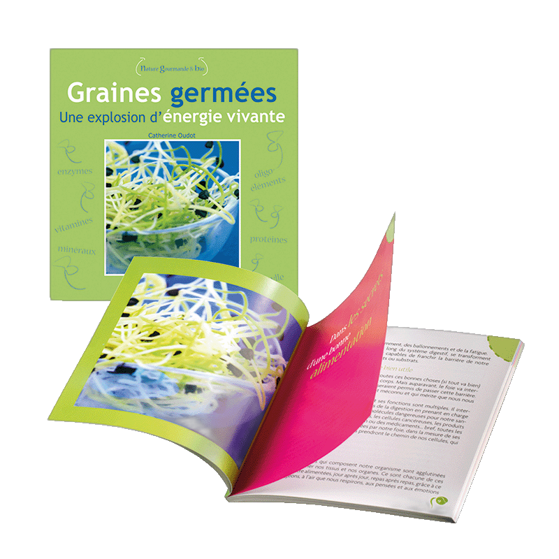 Livre les graines germées - une explosion d'énergie vivante de C.Oudot