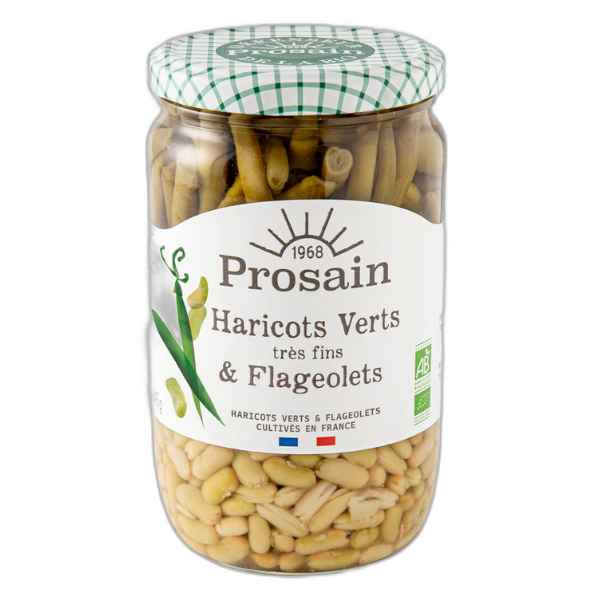 Haricots verts très fins & flageolets bio - 660 g