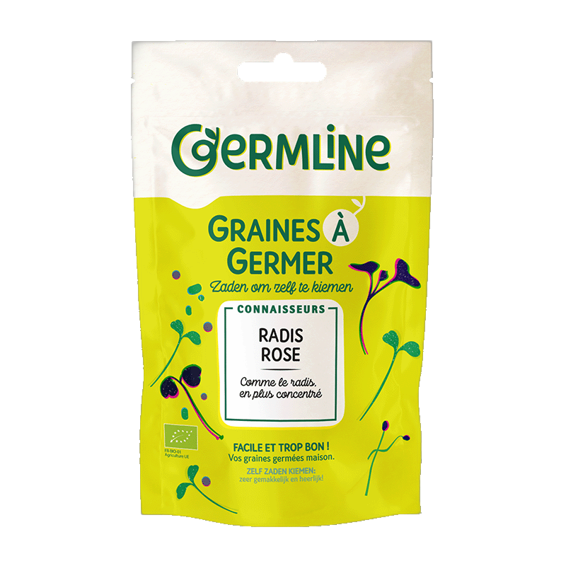 Graines à germer radis rose bio (origine Italie) - 100 g