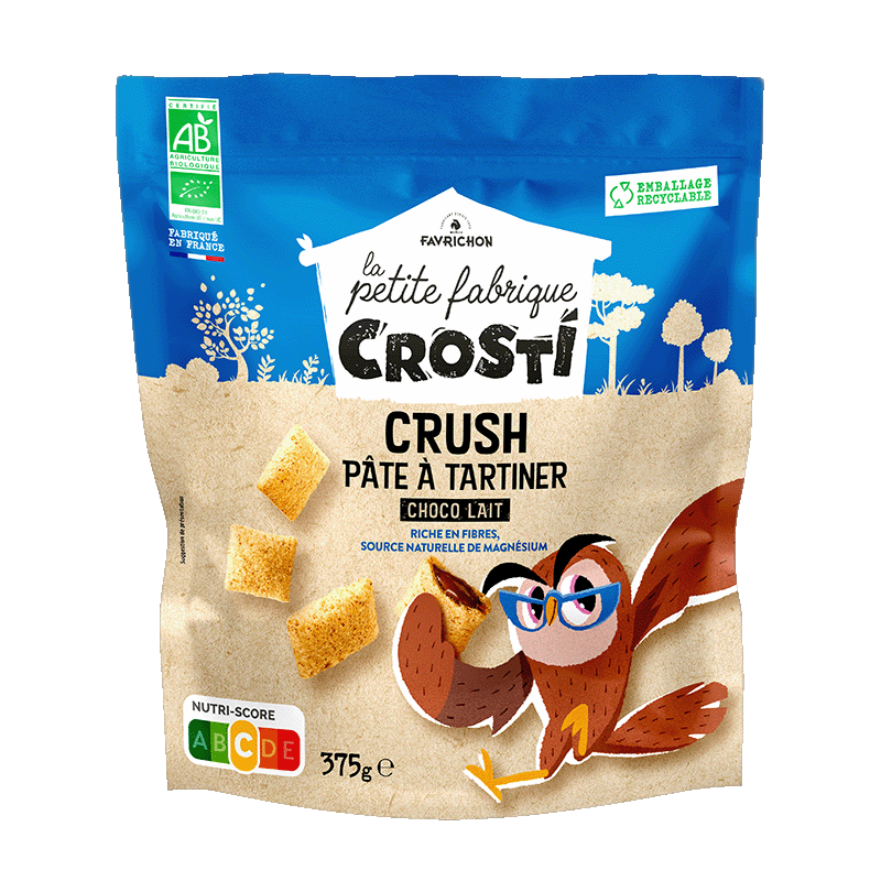 Crosti crush pâte à tartiner choco lait - 375 g