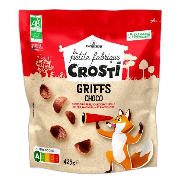 Céréales Crosti griffs choco bio - 425 g