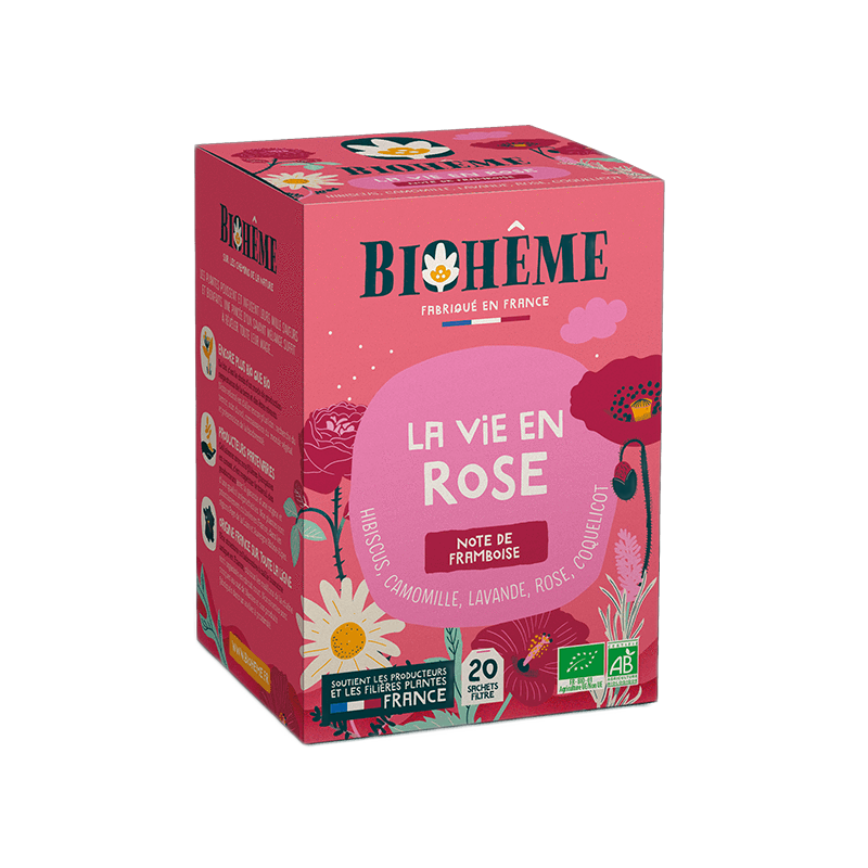 Infusion La vie en rose - 20 infusettes