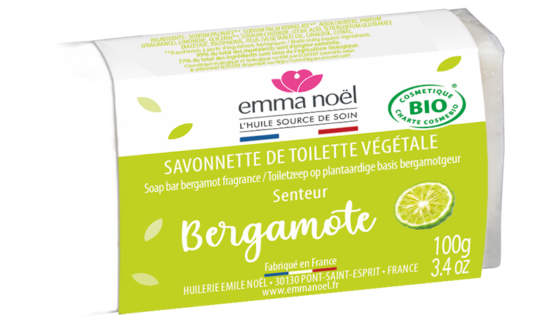 Savonnette bergamote bio - 100 g