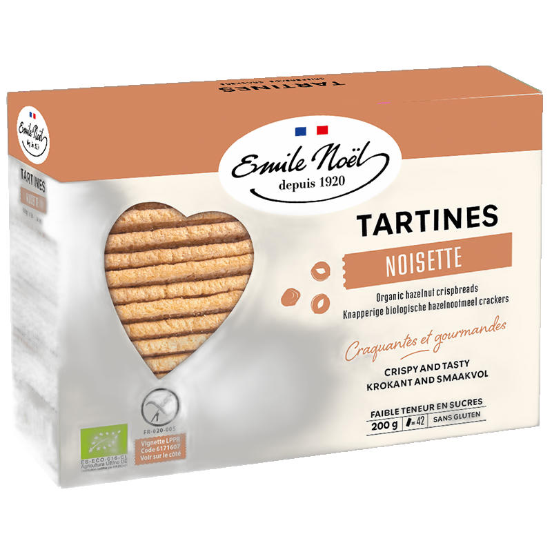 Tartines sans gluten noisette bio - 200 g