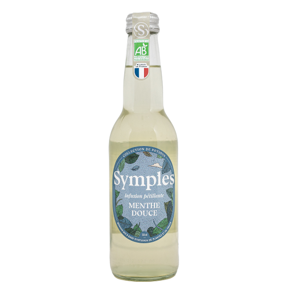Infusion pétillante bio menthe douce - 33 cl x 12