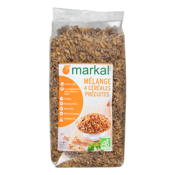 Mélange 4 céréales précuites bio - 500 g