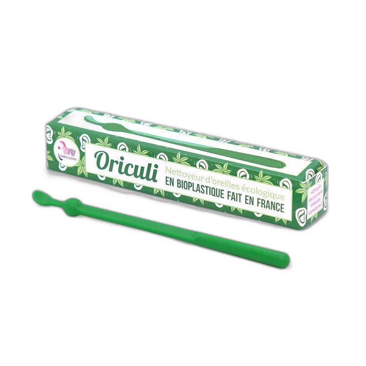 Oriculi en bioplastique vert