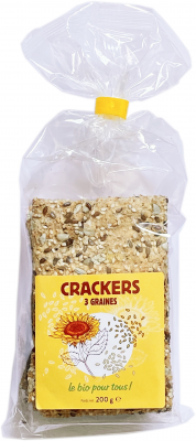 Crackers 3 graines origine pays-bas - 200 g