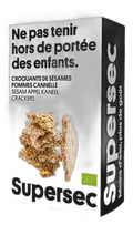 Croquant de sésame pomme-cannelle bio - 110 g